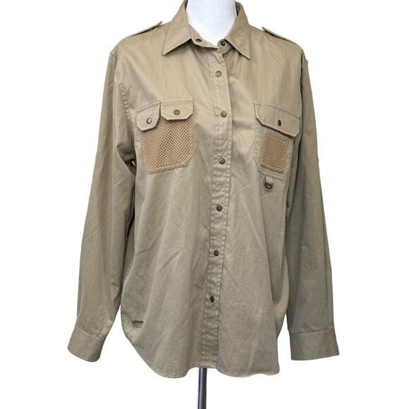 Lauren Ralph Lauren Safari Outfitters field jacket, tan, large, utility - Picture 1 of 7
